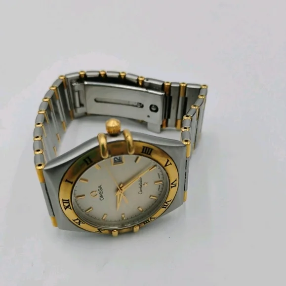 OMEGA CONSTELLATION DATE 1552/862 18K STAINLESS STEEL 33mm WATCH s-l1200.jpg main image 4